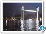 Philippe. Le pont Flaubert illuminé